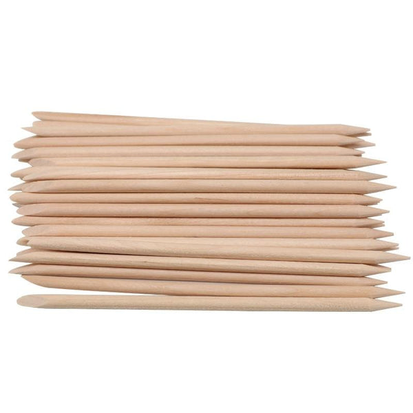 Planet Gates 200pcs/Pack Orange Wooden Stick Cuticle Pusher Remover 11.5cm Nail Art Design Manicure Care Tools Dead Skin Removal Nail Care