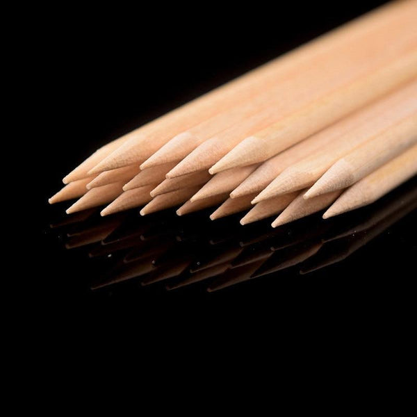 Planet Gates 200pcs/Pack Orange Wooden Stick Cuticle Pusher Remover 11.5cm Nail Art Design Manicure Care Tools Dead Skin Removal Nail Care