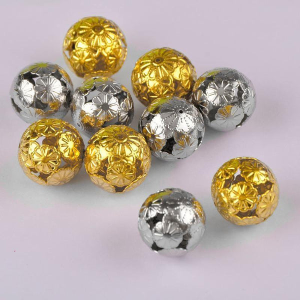Planet Gates 200piece 20mm Gold Rhodium Plated Spacer Beads Jewelry Spacers Findings for Jewelry Making CATJ-005
