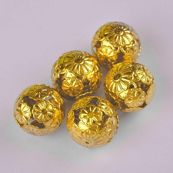 Planet Gates 200piece 20mm Gold Rhodium Plated Spacer Beads Jewelry Spacers Findings for Jewelry Making CATJ-005
