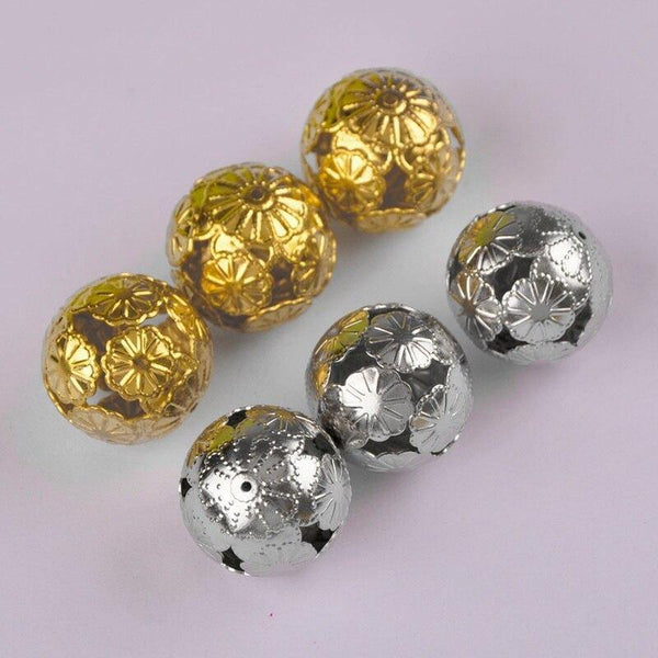 Planet Gates 200piece 20mm Gold Rhodium Plated Spacer Beads Jewelry Spacers Findings for Jewelry Making CATJ-005