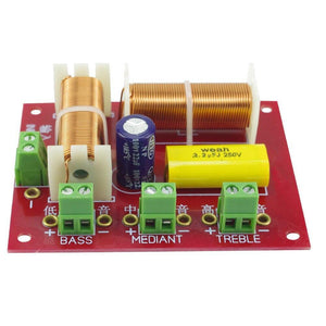 200W Speaker 3 WAY Crossover Audio Treble + MID +Bass Independent Crossover Speakers Filter Frequency Divider 2PCS