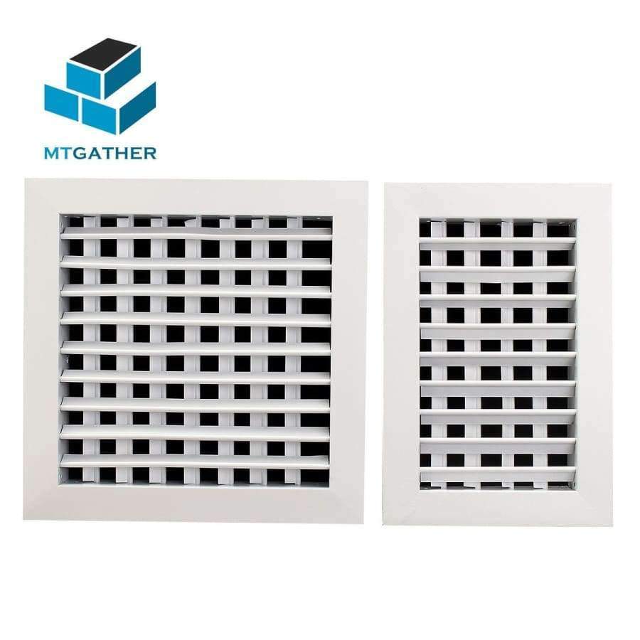 Planet Gates 200x300mm MTGATHER 200x300mm 300x300mm Aluminum Alloy Double Louvered Air Outlet Ventilation Grille Adjustable Heating Cooling Vents Vents
