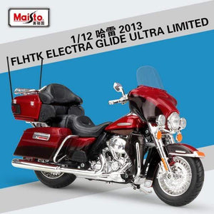 Planet Gates 2013 FLHTK ELECTRA 2 1:12 Harley 2003 DYNA SUPER  GLIDE SPORT Metal Motorcycle Diecast Bike Car Model Toy Collection Mini Moto Gift