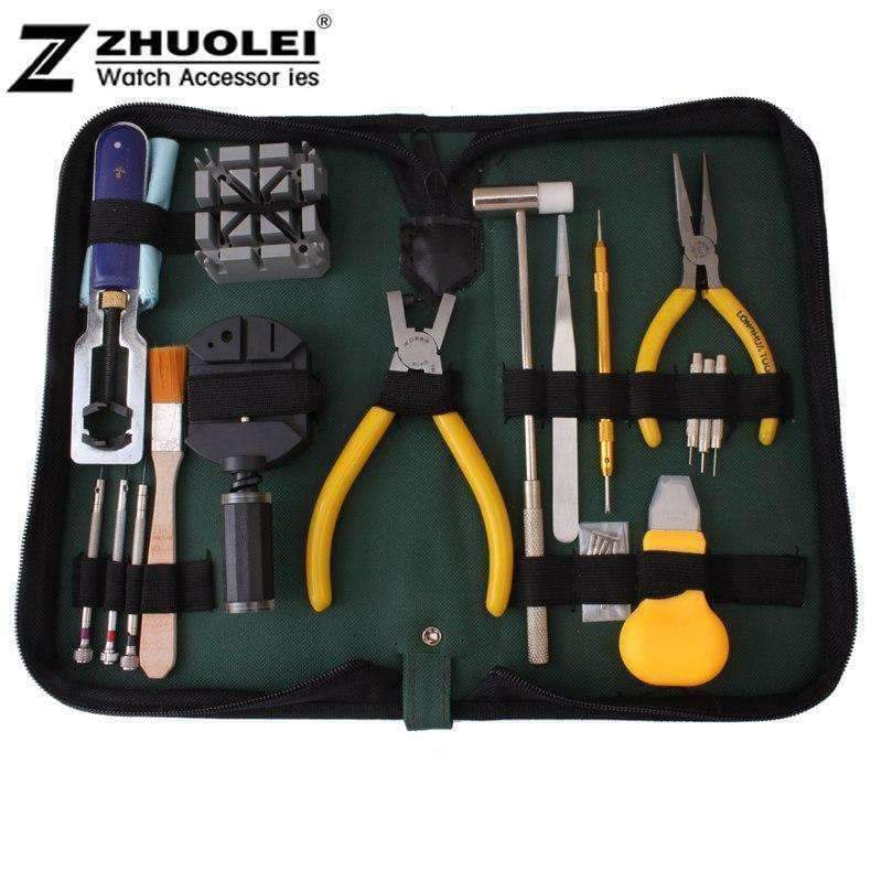 Planet Gates 2014 New High Quality 18pcs/set Nylon Watch Case Opener Horologe Remover Adjuster Repair Tools Portable Handy Box Set Kit