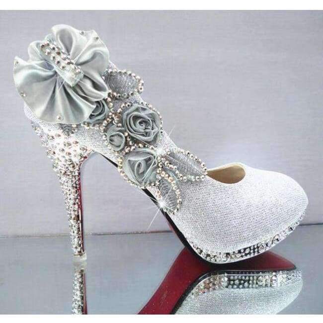 Planet Gates 2016 Glitter Gorgeous Wedding Bridal Evening Party Crystal High Heels Women Shoes Sexy Woman Pumps Fashion Bridal Shoes 9 color