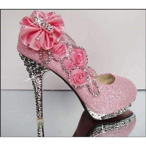 Planet Gates 2016 Glitter Gorgeous Wedding Bridal Evening Party Crystal High Heels Women Shoes Sexy Woman Pumps Fashion Bridal Shoes 9 color