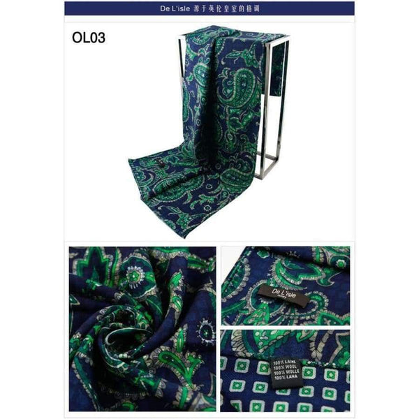 Planet Gates 2016 Winter Fashion Top Quality Pure Wool Scarf Double Faced Paisley Printed Cashmere Shawl Pashmina Wraps - Factory Outlet