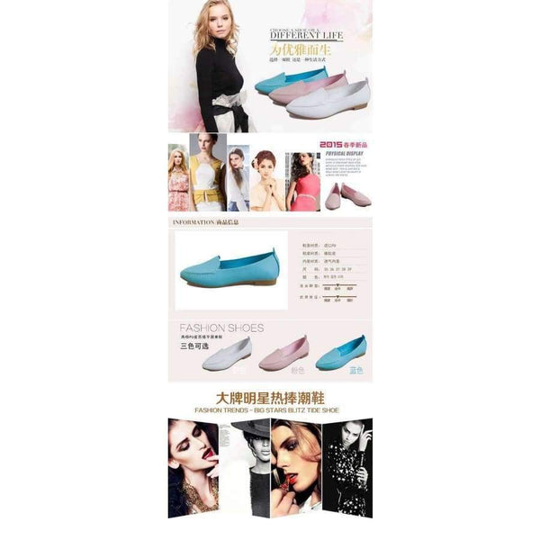 Planet Gates 2016 Women Flats Summer Style Casual Solid Pointed Toe Slip-On Flat Shoes Soft Comfortable Women Shoes Plus Size 35-40