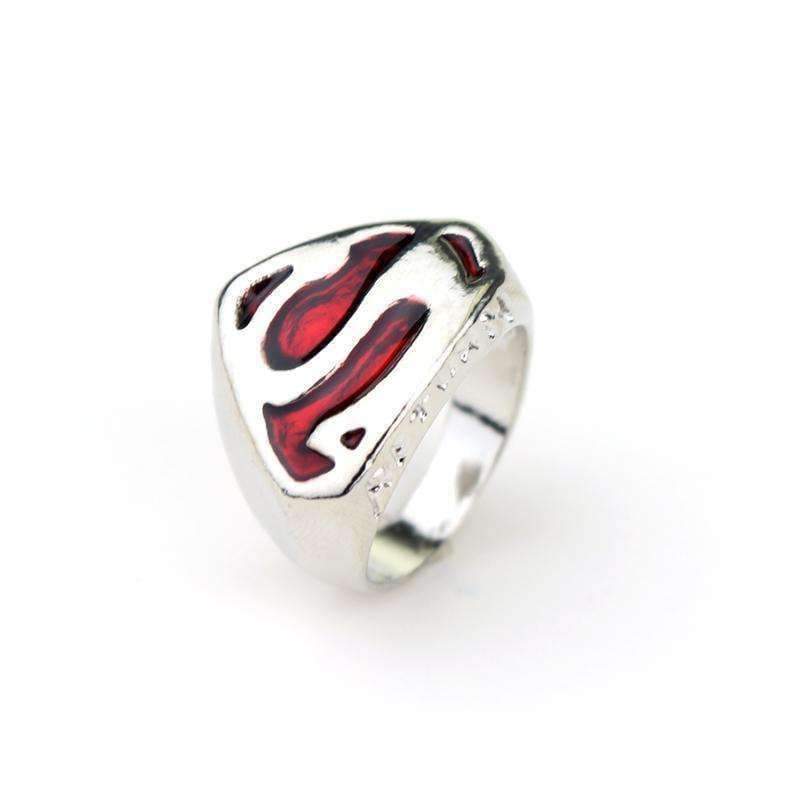 Planet Gates 2017 Cospaly Parties Superhero Superman Ring S Enamel cocktail Suitable for men and women Christmas gift Red Rings Wholesale