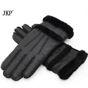 Planet Gates 2017 fashion winter ladies gloves leather warm gloves and gloves in warm leather black. high quality. very beautiful