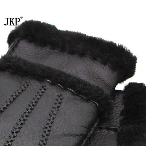 Planet Gates 2017 fashion winter ladies gloves leather warm gloves and gloves in warm leather black. high quality. very beautiful