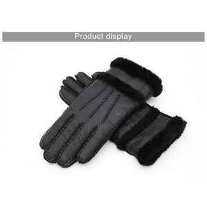 Planet Gates 2017 fashion winter ladies gloves leather warm gloves and gloves in warm leather black. high quality. very beautiful