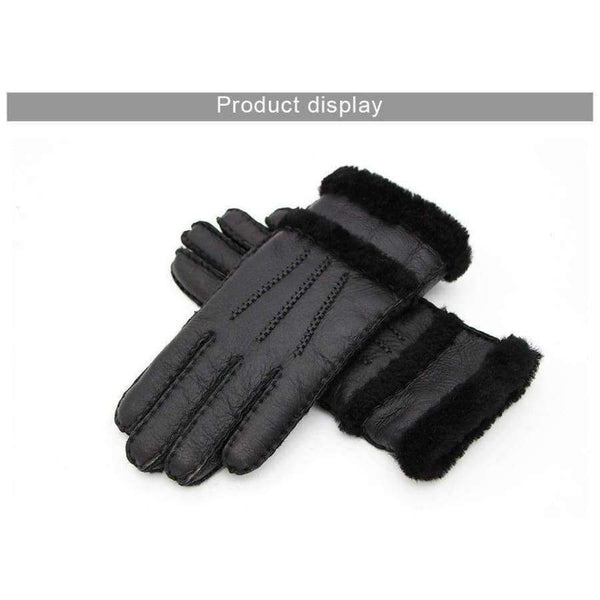 Planet Gates 2017 fashion winter ladies gloves leather warm gloves and gloves in warm leather black. high quality. very beautiful