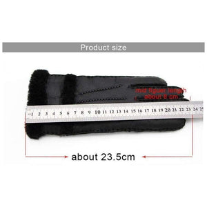 Planet Gates 2017 fashion winter ladies gloves leather warm gloves and gloves in warm leather black. high quality. very beautiful