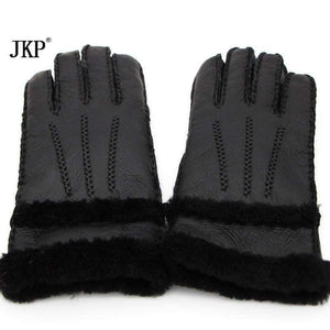 Planet Gates 2017 fashion winter ladies gloves leather warm gloves and gloves in warm leather black. high quality. very beautiful