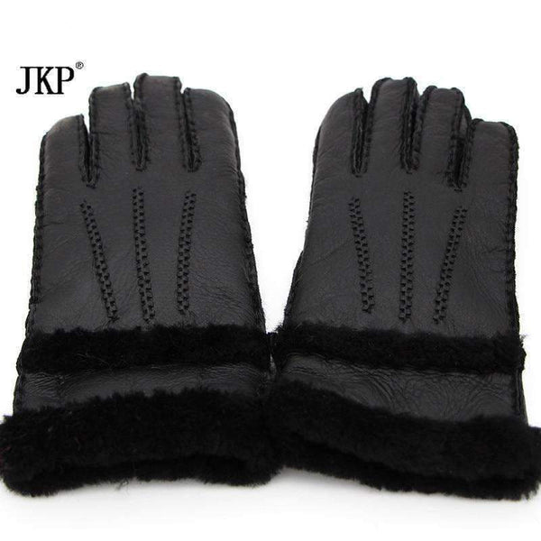 Planet Gates 2017 fashion winter ladies gloves leather warm gloves and gloves in warm leather black. high quality. very beautiful
