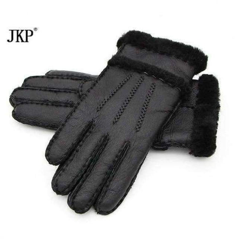 Planet Gates 2017 fashion winter ladies gloves leather warm gloves and gloves in warm leather black. high quality. very beautiful