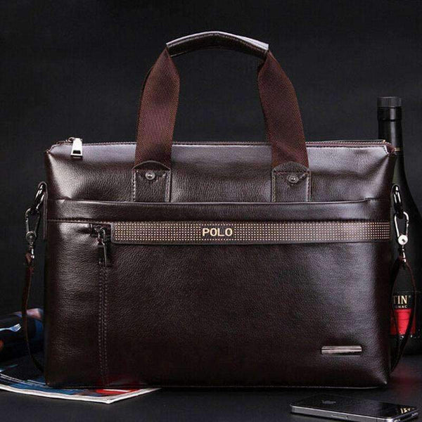 Planet Gates 2017 Men Casual Briefcase Business Shoulder Top Leather Bag Men Messenger Bags Computer Laptop Handbag Bag Men's Travel Bags