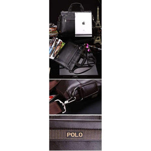 Planet Gates 2017 Men Casual Briefcase Business Shoulder Top Leather Bag Men Messenger Bags Computer Laptop Handbag Bag Men's Travel Bags