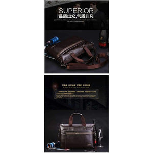 Planet Gates 2017 Men Casual Briefcase Business Shoulder Top Leather Bag Men Messenger Bags Computer Laptop Handbag Bag Men's Travel Bags