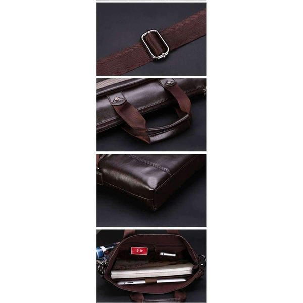 Planet Gates 2017 Men Casual Briefcase Business Shoulder Top Leather Bag Men Messenger Bags Computer Laptop Handbag Bag Men's Travel Bags