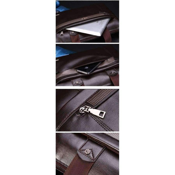 Planet Gates 2017 Men Casual Briefcase Business Shoulder Top Leather Bag Men Messenger Bags Computer Laptop Handbag Bag Men's Travel Bags