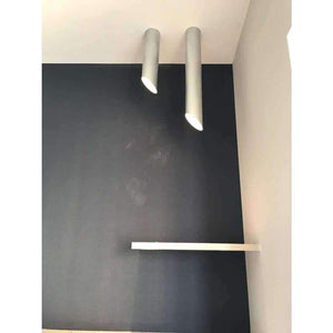 Planet Gates 2017 New Black/White Cylinder Aluminum LED Ceiling Lamp Exhibition Office Dome Light Commercial Brief Light