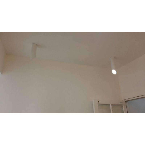 Planet Gates 2017 New Black/White Cylinder Aluminum LED Ceiling Lamp Exhibition Office Dome Light Commercial Brief Light