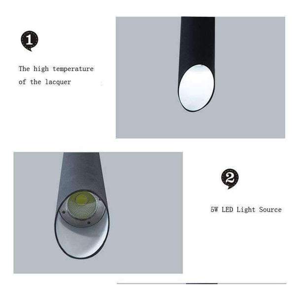 Planet Gates 2017 New Black/White Cylinder Aluminum LED Ceiling Lamp Exhibition Office Dome Light Commercial Brief Light