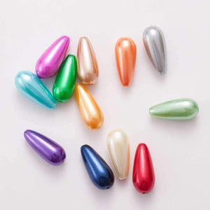 Planet Gates 2017 NEW Drop Shape 8*17mm Mix ABS Imitation Pearls Beads, Making jewelry diy beads for Jewelry handmade necklace 200pcs AS01