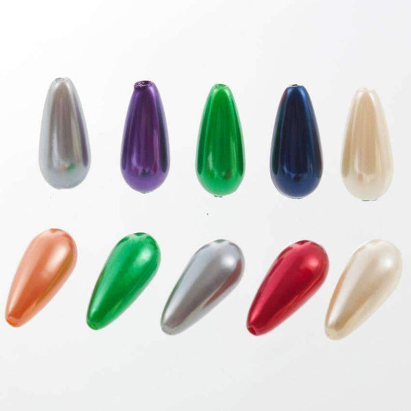 Planet Gates 2017 NEW Drop Shape 8*17mm Mix ABS Imitation Pearls Beads, Making jewelry diy beads for Jewelry handmade necklace 200pcs AS01