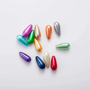 Planet Gates 2017 NEW Drop Shape 8*17mm Mix ABS Imitation Pearls Beads, Making jewelry diy beads for Jewelry handmade necklace 200pcs AS01