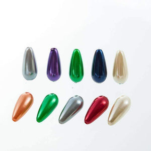 Planet Gates 2017 NEW Drop Shape 8*17mm Mix ABS Imitation Pearls Beads, Making jewelry diy beads for Jewelry handmade necklace 200pcs AS01