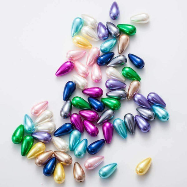 Planet Gates 2017 NEW Drop Shape 8*17mm Mix ABS Imitation Pearls Beads, Making jewelry diy beads for Jewelry handmade necklace 200pcs AS01