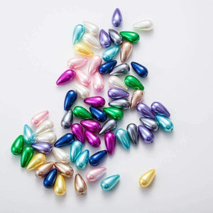 Planet Gates 2017 NEW Drop Shape 8*17mm Mix ABS Imitation Pearls Beads, Making jewelry diy beads for Jewelry handmade necklace 200pcs AS01