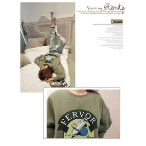 Planet Gates 2017 Winter Autumn New Harajuku Funny Cartoon Tracksuit for Women Pullover Fleece Hoodies Loose Female Sweatshirt Army Green 2XL