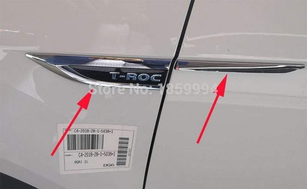 Planet Gates 2018 2019 VW T-ROC TROC original door Side Wing Fender Emblem Badge sticker Trim