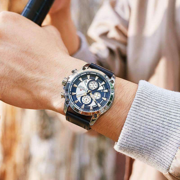 Planet Gates 2018 ARMIFORCE New Fashion Brand Men Watch Quartz Genuine Leather Band Watches Male Army Sport Military Chronograph Analog Clock