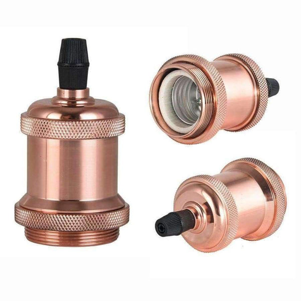 Planet Gates 2018 Best Quality E27 Antique Retro Lamp Holder Light Bases Pendant Bulb Adaptor Lighting Socket Ceiling Light 5 Color to Choice