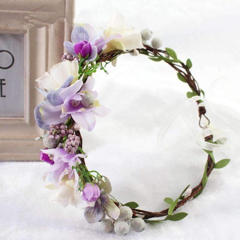 Planet Gates 2018 Bride Wedding Flower Headband Wreath Hairband Party Flower Girl Hair Accessories Flower Crown garland Flower Headpiece