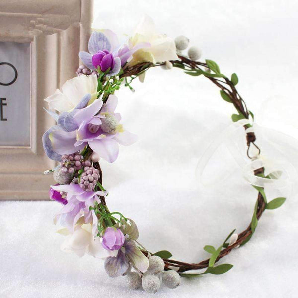Planet Gates 2018 Bride Wedding Flower Headband Wreath Hairband Party Flower Girl Hair Accessories Flower Crown garland Flower Headpiece
