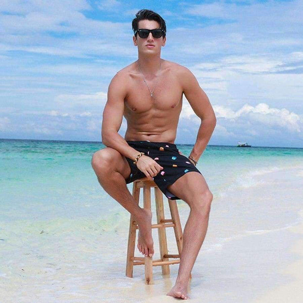 Planet Gates 2018 Cartoon swimwear men shorts Breathable man swimming short Quick dry swimsuit summer beachshorts hot sale swim men briefs