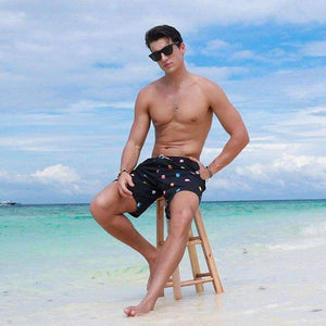 Planet Gates 2018 Cartoon swimwear men shorts Breathable man swimming short Quick dry swimsuit summer beachshorts hot sale swim men briefs