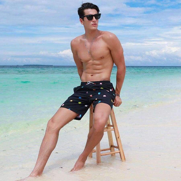 Planet Gates 2018 Cartoon swimwear men shorts Breathable man swimming short Quick dry swimsuit summer beachshorts hot sale swim men briefs