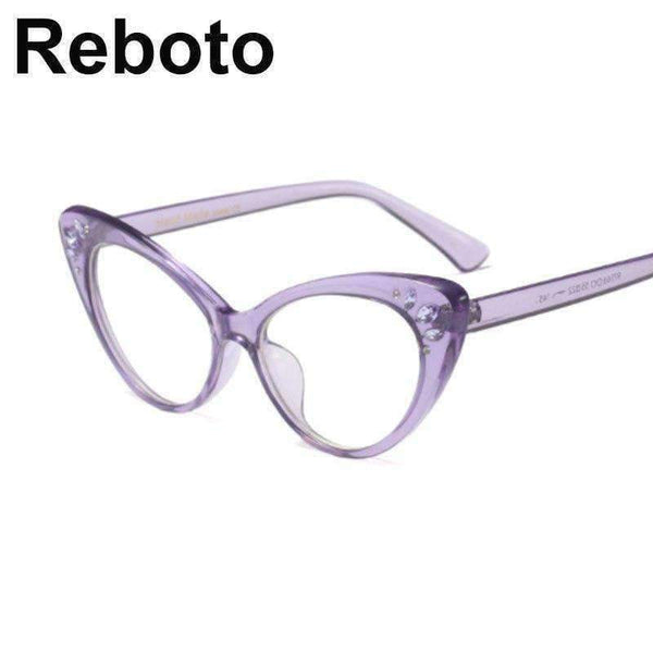 Planet Gates 2018 cat eye glasses frame women Vintage transparent Rhinestone eyewear frames luxury clear Pink nerd fashion eyeglasses oculos