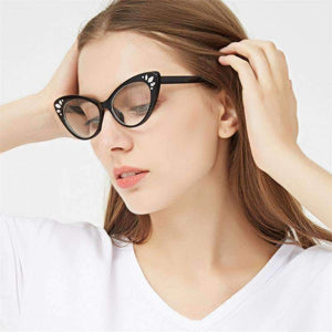 Planet Gates 2018 cat eye glasses frame women Vintage transparent Rhinestone eyewear frames luxury clear Pink nerd fashion eyeglasses oculos