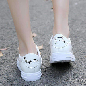 Planet Gates 2018 Fashion Canvas Shoes Women Vulcanization Shoes Brand Woman Breathable Casual Flats white Shoes Sneakers  Women's #LL&1821