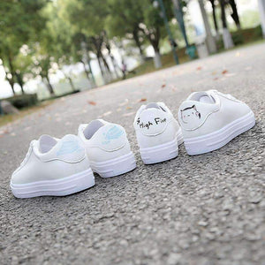 Planet Gates 2018 Fashion Canvas Shoes Women Vulcanization Shoes Brand Woman Breathable Casual Flats white Shoes Sneakers  Women's #LL&1821