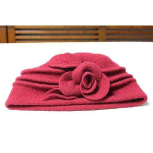 Planet Gates 2018 Floral Casual Brand Warm Lady Autumn Floppy Soft Girl Fedoras Women Fedoras 100% Pure Wool Dome Winter Hat For Women